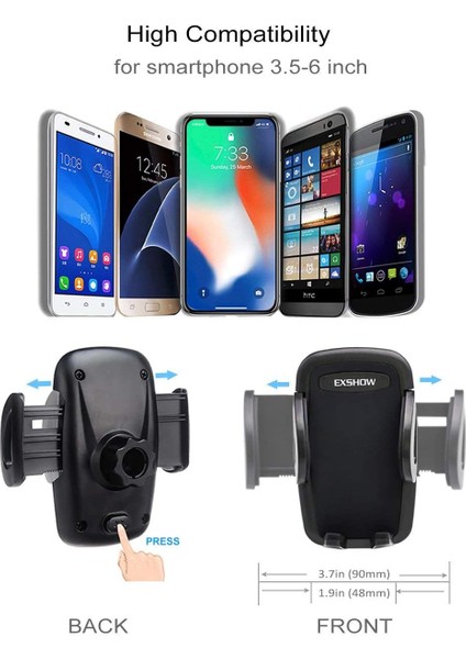 Akıllı Telefonlar İçin Araç Ön Cam Kaz Boynu Cep Telefonu Standı (Yurt Dışından) fiyatları