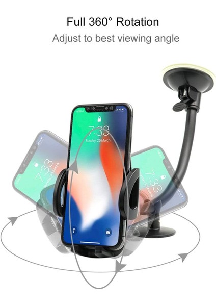 Akıllı Telefonlar İçin Araç Ön Cam Kaz Boynu Cep Telefonu Standı (Yurt Dışından) modelleri