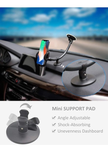 Akıllı Telefonlar İçin Araç Ön Cam Kaz Boynu Cep Telefonu Standı (Yurt Dışından) fırsatları