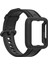 Xiaomi Mi Için Silikon Izle Band Siyah 2