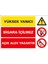 Çağ Yüksek Yanıcı - Sigara Içilmez -Açık Alev Yasaktır. Sticker 25X35 cm Etiket 1