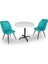 Indigo Werzalit Yuvarlak - Nilüfer 2li Masa Takımı (70 cm Çap) - Turkuaz 1