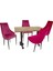 Çipa Laminat Stil Masa Takımı - Mor 1