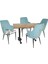 Çipa Laminat Anadolu Masa Takımı - Mavi 1