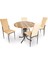 Buket Werzalit Yuvarlak Esb-Gözde Mutfak Masa Takımı - Indiana Wood Kapiçino 1