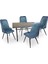 Valerya Werzalit - Çırağan Masa Takımı - Royal Mermer Mavi 1