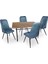 Valerya Werzalit - Çırağan Masa Takımı - Antik Dark Mavi 1