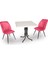 Buket Werzalit Kare Esb-Nilüfer 2li Mutfak Masa Takımı - Pembe 1