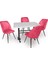 Çipa Werzalit Nilüfer Mutfak Masa Takımı - Pembe 1