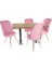 Karanfil Laminat Saray Masa Takımı - Pembe 1