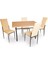 Valerya Werzalit - Gözde Masa Takımı (80X120) - Indiana Wood Kapiçino 1
