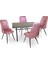 Valerya Werzalit - Çırağan Masa Takımı - Royal Mermer Pembe 1