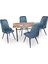 Valerya Werzalit - Çırağan Masa Takımı - Red Wood Mavi 1