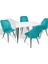 Manolya - Nilüfer Esb Mutfak Masa Takımı - Turkuaz 1