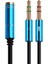 Kulaklık Mikrofon Ayırıcı Kablo Aparat 3.5mm Dişi 2x 3.5mm Erkek Kulaklık Mic Audio Y Splitter Headphone 2