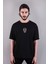 Kurukafa Gül Saykedelik Retro Nakış Dokulu Patch Yama Tasarım Oversize Unisex Tişört 1