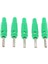 5 Adet 4 mm. Muz Fiş / Lab Fiş / Bush Plug Muz Soket - Yeşil (Yurt Dışından) 1