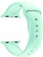 Apple Watch Seri 4 5 6 Için 44 mm Small Beden(S/m Size) Spor Silikon Kordon(54 Farklı Renk) Su Yeşili 1