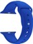 Apple Watch Seri 1 2 3 Için 38 mm Small Beden(S/m Size) Spor Silikon Kordon(54 Farklı Renk) Koyu Mavi 1