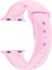 Apple Watch Seri 1 2 3 Için 38 mm Small Beden(S/m Size) Spor Silikon Kordon(54 Farklı Renk) Pembe 1