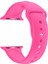 Apple Watch Seri 4 5 6 Için 40 mm Small Beden(S/m Size) Spor Silikon Kordon(54 Farklı Renk) Fuşya 1