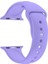 Apple Watch Seri 1 2 3 Için 38 mm Small Beden(S/m Size) Spor Silikon Kordon(54 Farklı Renk) Koyu Lila 1