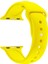 Apple Watch Seri 1 2 3 Için 38 mm Small Beden(S/m Size) Spor Silikon Kordon(54 Farklı Renk) Sarı 1
