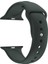 Apple Watch Seri 1 2 3 Için 38 mm Small Beden(S/m Size) Spor Silikon Kordon(54 Farklı Renk) Space Gray 1