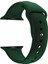 Apple Watch Seri 1 2 3 Için 38 mm Small Beden(S/m Size) Spor Silikon Kordon(54 Farklı Renk) Pine Green(Çam Yeşili) 1