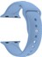 Apple Watch Seri 1 2 3 Için 38 mm Small Beden(S/m Size) Spor Silikon Kordon(54 Farklı Renk) Cornflower 1