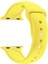 Apple Watch Seri 1 2 3 Için 38 mm Small Beden(S/m Size) Spor Silikon Kordon(54 Farklı Renk) Açık Sarı 1