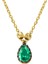 Yeşil Damla Taşlı 14 Ayar Altın Kolye 1