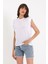 Kolsuz Basic Örme T-Shirt AD-Y38624WYZ 4