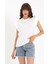 Kolsuz Basic Örme T-Shirt AD-Y38624WYZ 2