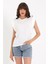 Kolsuz Basic Örme T-Shirt AD-Y38624WYZ 3
