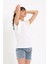 Kolsuz Basic Örme T-Shirt AD-Y38624WYZ 4