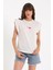 Nakışlı Kolsuz Basic Örme T-Shirt AD-Y38649WYZ 2