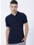 Desenli Açik Lacivert Erkek Polo T-Shirt 222 Lcm 242052 Bobby A.lacivert 3