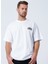 Only & Sons   Oversize  Açık Beyaz Erkek T-Shirt  -  22022638_ONSGARTH Ovz Beetle Ss Tee 3