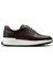 Deri Bordo Sneaker Erkek Ayakkabı 1