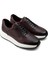 Deri Bordo Sneaker Erkek Ayakkabı 2