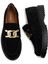 Süet Siyah Tokalı Kadın Loafer 4