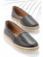 Siyah Deri Kadın Espadril K01582021803 1