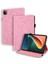 Xiaomi Pad 5 / Xiao Mi Pad 5 Pro Için Taşınabilir Kart Yuvalı Deri Tablet Kılıfı - Pembe (Yurt Dışından) 1