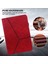 Xiaomi Pad 5 / Xiao Mi Pad 5 Pro Için Taşınabilir Kart Yuvalı Pu Deri Tablet Kılıfı - Kırmızı (Yurt Dışından) 3