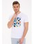 G021SZ011-1201103 Erkek T-Shirt Beyaz 1