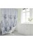 Banyo Perdesi 1x120x200 Tek Kanat Duş Perdesi Halka Hediyeli Duşakabin Perdesi 5104 2