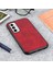 Galaxy M23 / F23 5G İçin Çift Renkli Deri Telefon Kılıfı - Kırmızı (Yurt Dışından) 3