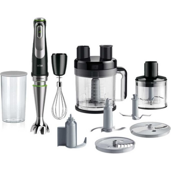Braun Multiquick 9 MQ9195XLI 1200 W Çoklu Set El Blenderi Siyah Renk ve 600 ml Ölçü Kabı