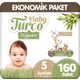 Baby Turco Doğadan 5 Beden 12-25 kg Ekonomik Paket 160'lı